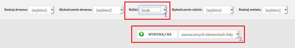 4 Przypisanie atrybutów operacjami grupowymi