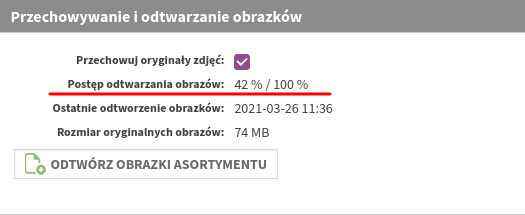 10 Sprawdzanie postępu odtwarzania obrazków